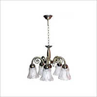 Silver Ceiling Mounted Antique Chandelier