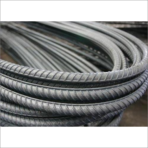 Steel TMT Bars - Round Galvanized Metal TMT Bar | Industrial Application, Durable Design for Structural Support and Reinforcement