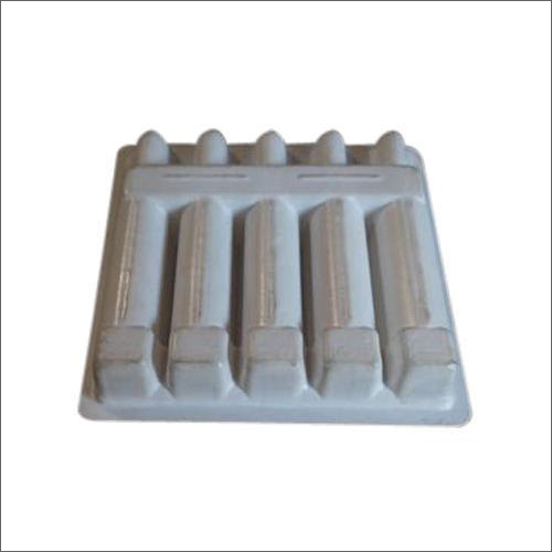 White Plastic Ampoule Packaging Tray