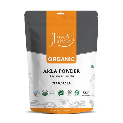 Just Jaivik Organic Amla Indian Gooseberry Emblica Officinalis Powder