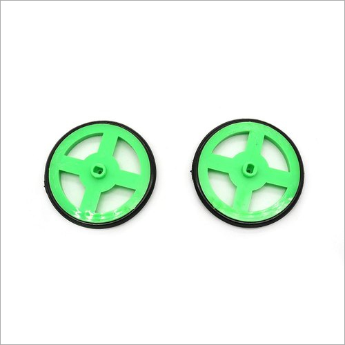 60mm x 6mm Hard Plastic  Toy Wheel