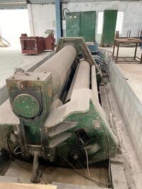 Plate Rolling Machine - Working Width 3000 Mm, Bending Capacity 56 Mm, Top Roll Diameter 552 Mm, Pinching Roll Diameter 510 Mm, Bottom Roll Diameter 470 Mm, Mechanical Operation
