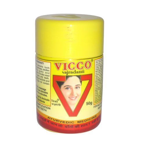 Herbal Toothpaste Vicco Vajradanti Ayurvedic Toothpowder Powder