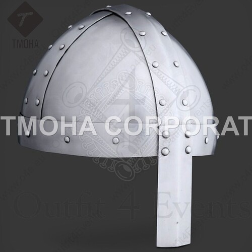 Medieval Armor Helmet Knight Helmet Crusader Helmet Ancient Helmet Cabaset with large facial guard AH0615