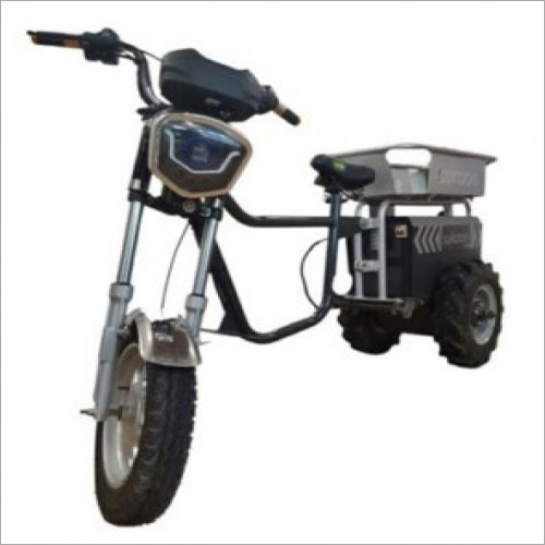 Krishi Raj Gen 3 Electric Tiller 1200W with Battery and Iron Wheel and E-Scooty Attachment