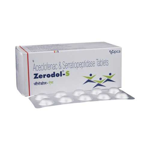 Aceclofenac Serratiopeptidase Tablets By 6 DEGREE PHARMA