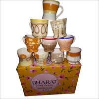 48 Pcs Bone China Coffee Mug Set - Ceramic Material, Customized Size , Polished Surface Finish For Easy Cleaning And Stain Removal