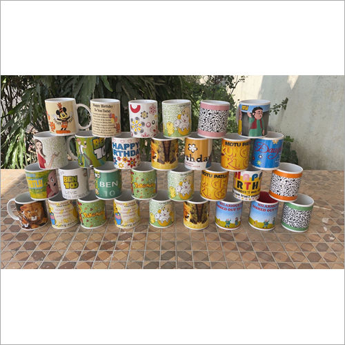 Printed Clay Art Mugs Set Size: Customized