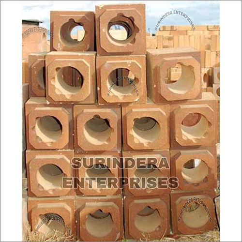 Brown Refractory Burner Block