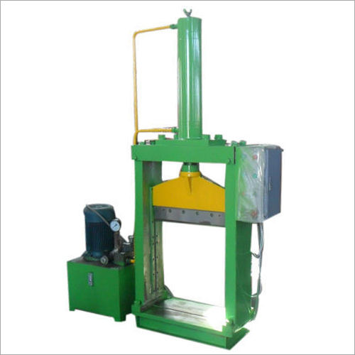 Green 5 Hp Hydraulic Rubber Bale Cutter Machine