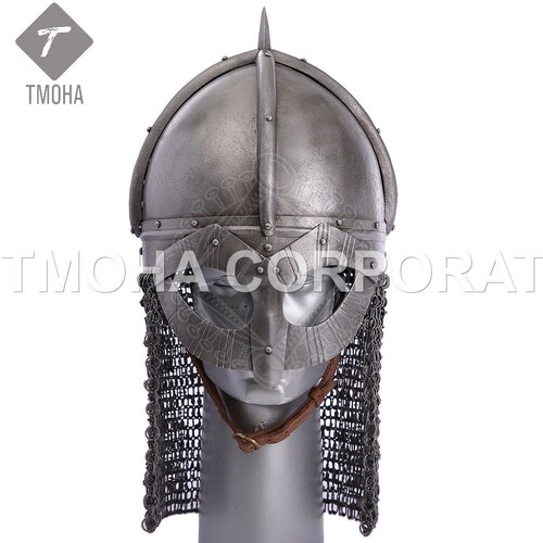 Medieval Armor Helmet Knight Helmet Crusader Helmet Ancient Helmet Viking Helmet with Ornaments AH0637