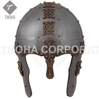 Iron Medieval Armor Helmet Knight Helmet Crusader Helmet Ancient Helmet Spangenhelm With Facial Mask Ah0639