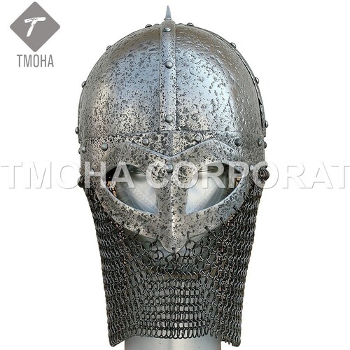 Medieval Armor Helmet Knight Helmet Crusader Helmet Ancient Helmet Viking helmet de luxe Ormr with brass fittings AH0652