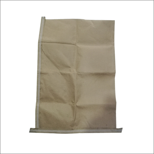 Stitched HDPE Laminated Paper Bag - 5kg 10kg 25kg 30kg 40kg Sizes | Brown Color High Barrier Aqueous Coating Industrial Use: Agriculture