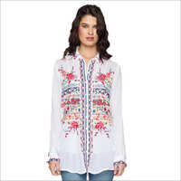 White Women Long Shirt