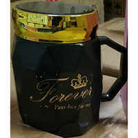 Forever Coffee Mug With Glass Mirror Lid