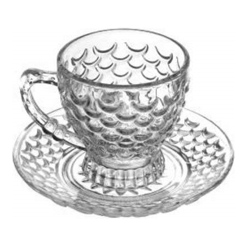 210ml Fish Tea Cup With Saucer 6pcs