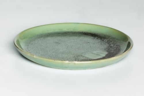 Green Ceramic Dinner Plate