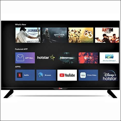 Black 32 Inch Frameless Smart Tv With Sound Bar