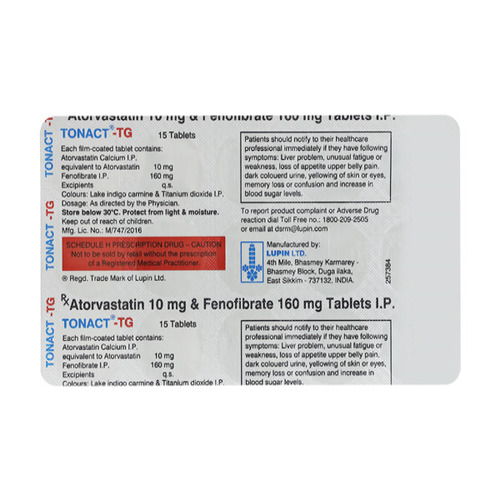 Atorvastatin Fenofibrate Tablets Specific Drug