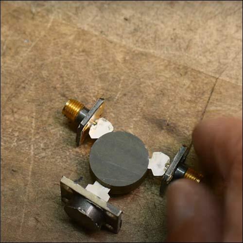 Gyramagnetic Microwave Ferrite Power for RF Isolators