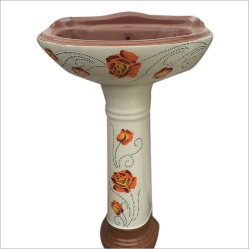 Vitrosa Ceramic Pedestal Washbasin