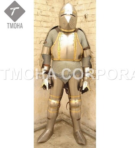 Medieval Full Suit of Knight Armor Suit Templar Armor Costumes Ancient Armor Suit Wearable Gothic Full Armor Suit AS0006