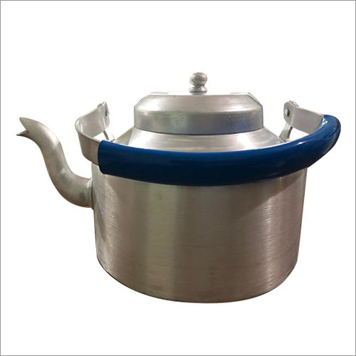 Aluminum Tea Kettle With Blue Handle Application: Commercial