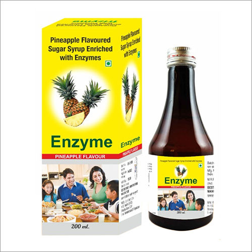 200 Ml Pineapple Flavoured Sugar Syrup Enriched With Enzymes Age Group: For Adults