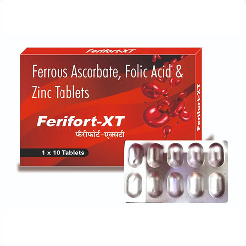 Ferrous Ascorbate Folic Acid And Zinc Tablets