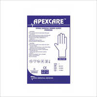 White Surgical Latex Powdered Gloves Paper Pouch
