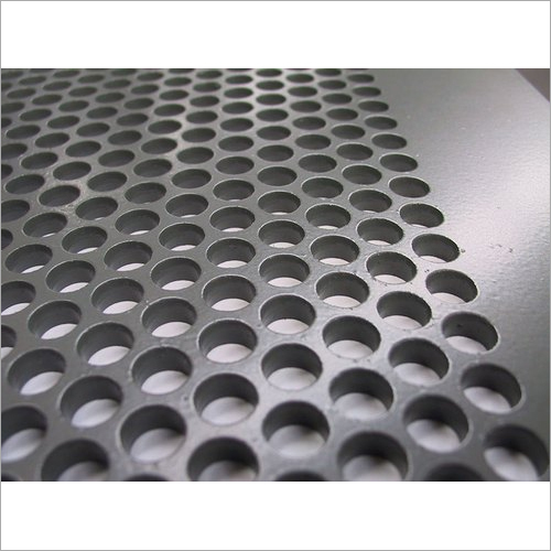 Silver Heavy Ms Perforated Sheets