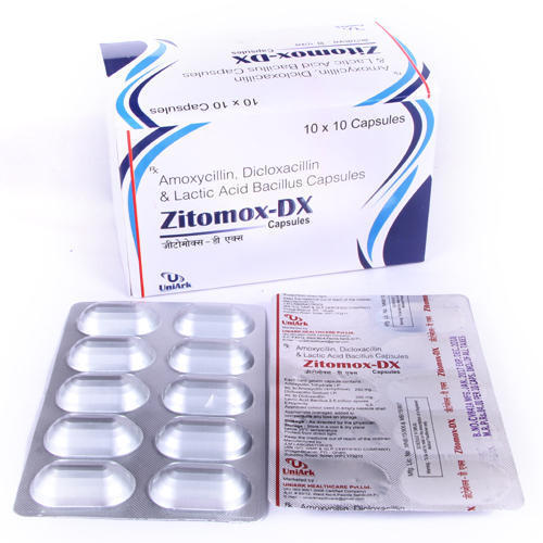 Amoxycillin Dicloxacillin Lactobacillus Capsules