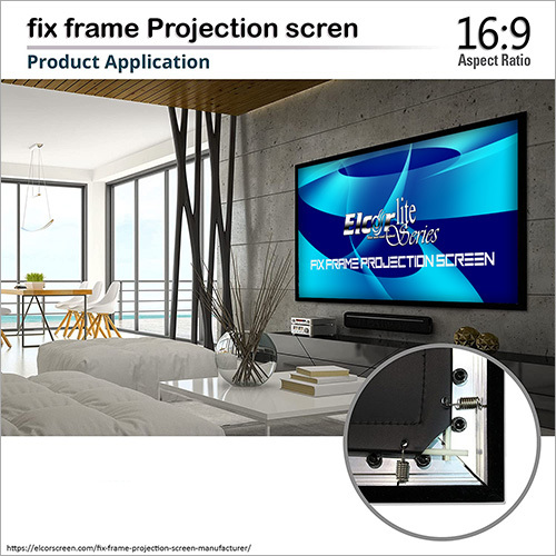 Fixed frame projector screen