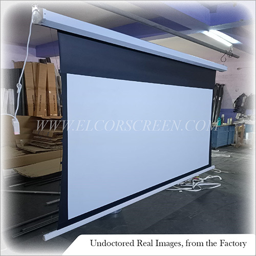 Tab-tensioned Projector screen