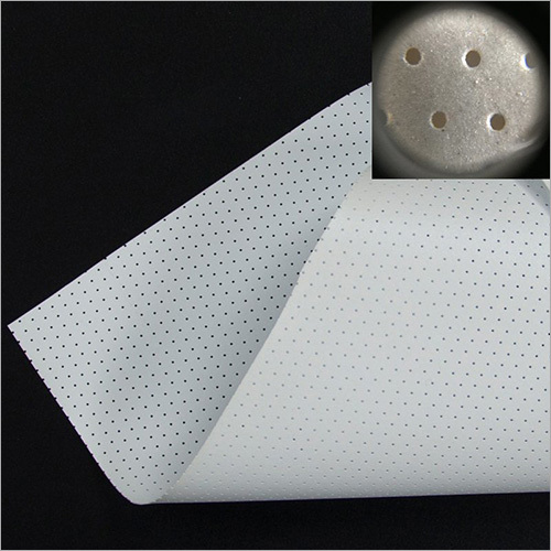 Ultra Hd White Perforated Fabric - Fabric Style: Plain