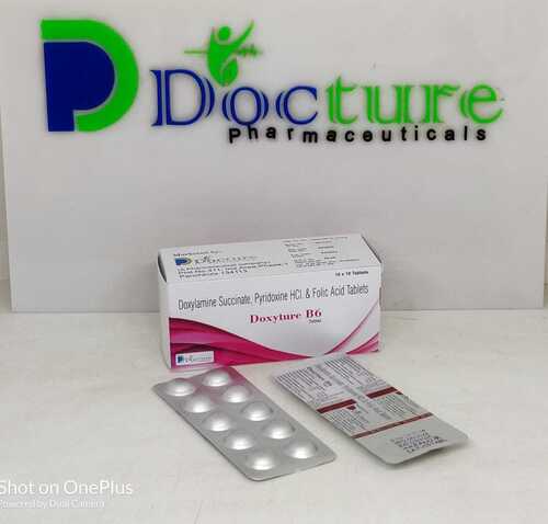 DOXYLAMINE SUCCINATE PYRIDOXINE HCI FOLIC ACID TABLETS