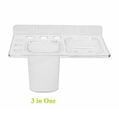 Rectangular 3In1 Tumbler Soap Dish