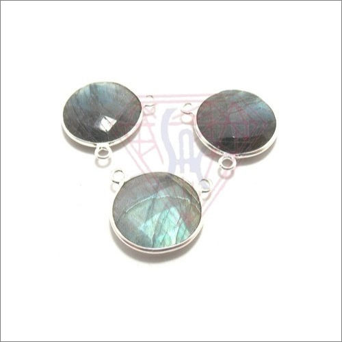 Labradorite Gemstone Bezel Connector