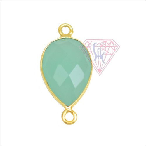 Pear Shape Gemstone Bezel Connector