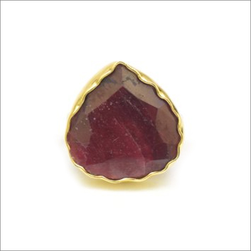 Dyed Ruby Gemstone Ring