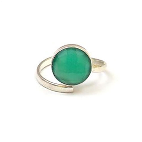 Green Onyx Gemstone Ring