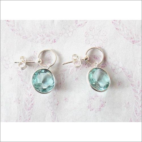 Topaz Semi Precious Stone Earrings