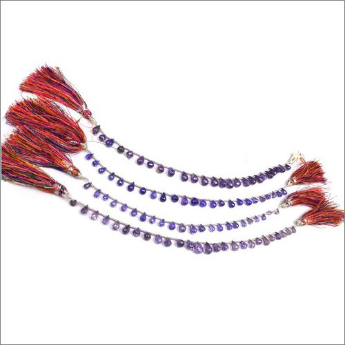 Purple Zircon Beads Strands Size: Customized