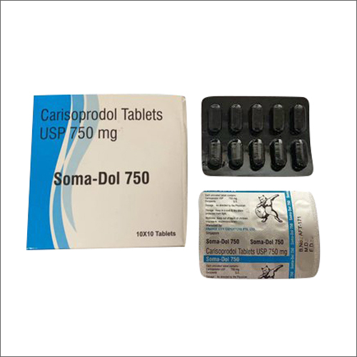 Soma-Dol Tablets - 750mg Pack | General Medicine, Recommended for Humans, Store in Dry Place