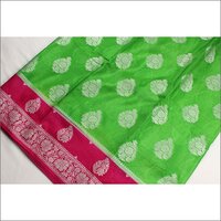 Banarasi Handwoven Waam Rani Border Silk Saree