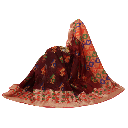 Designer Banarasi Handwoven Kora Organza Saree