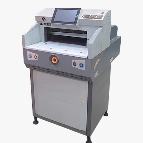 Electric Paper Cutting Machine 19 Inch Cut Size | Model-ZX-4908 |Auto Push Book, Adjustable Clamp Pressure | 10-Inch Touch