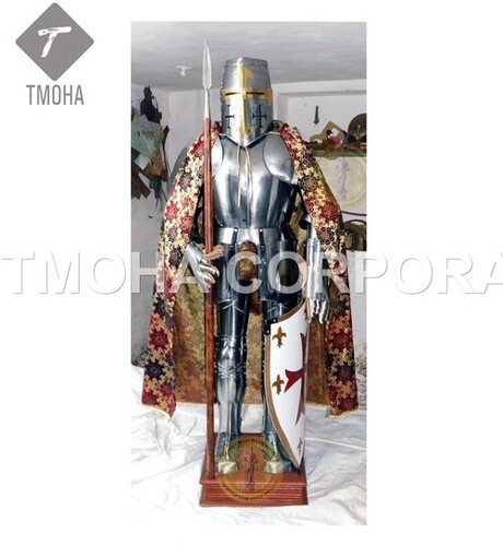 Medieval Full Suit of Knight Armor Suit Templar Armor Costumes Ancient Armor Suit Wearable  Medieval Knight Armor AS0059