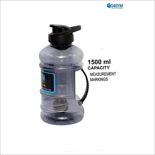 G4 1500 ml Gym Hulk Gallon Black Shaker Bottle